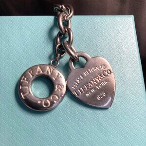 Return to Tiffany Collection Sterling Silver .925 Heart Tag Toggle Bracelet